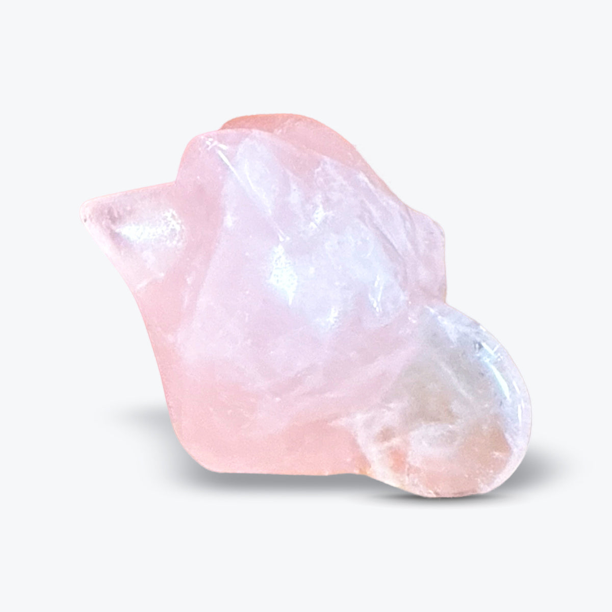 Figurine Rondoudou Pokémon en Quartz Rose Naturel poli – Madagascar - Pièce unique | 34gr - 3,5x4cm