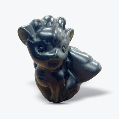 Figurine Goupix Pokémon en Onyx, Sodalite ou Calcite Naturelles - Pièce unique | 20gr - 4x3cm