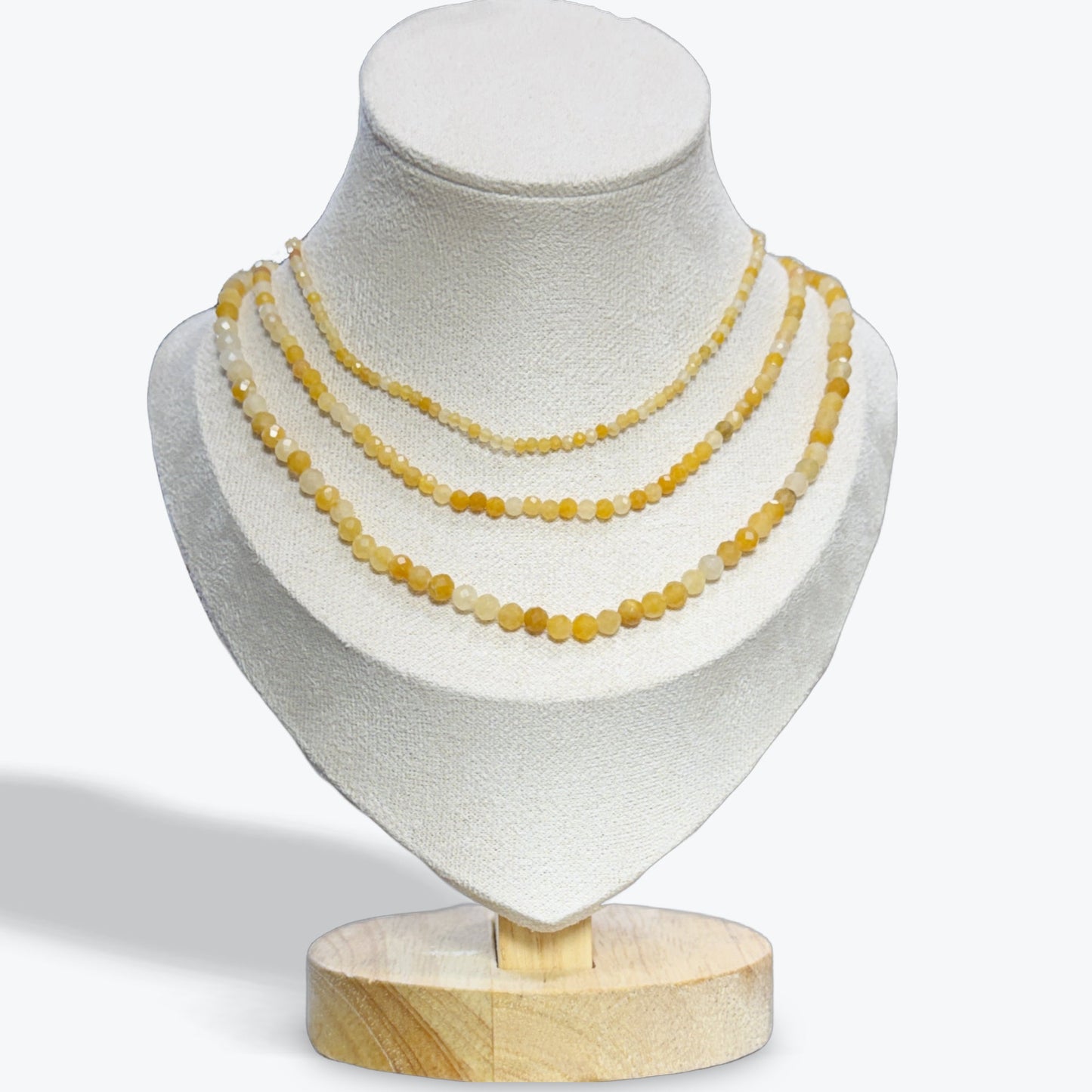 Collier Aventurine Orange facetté