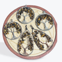 Pendentif Arbre de Vie Oeil de Tigre