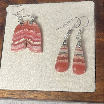 Boucle d'oreilles Rhodocrosite