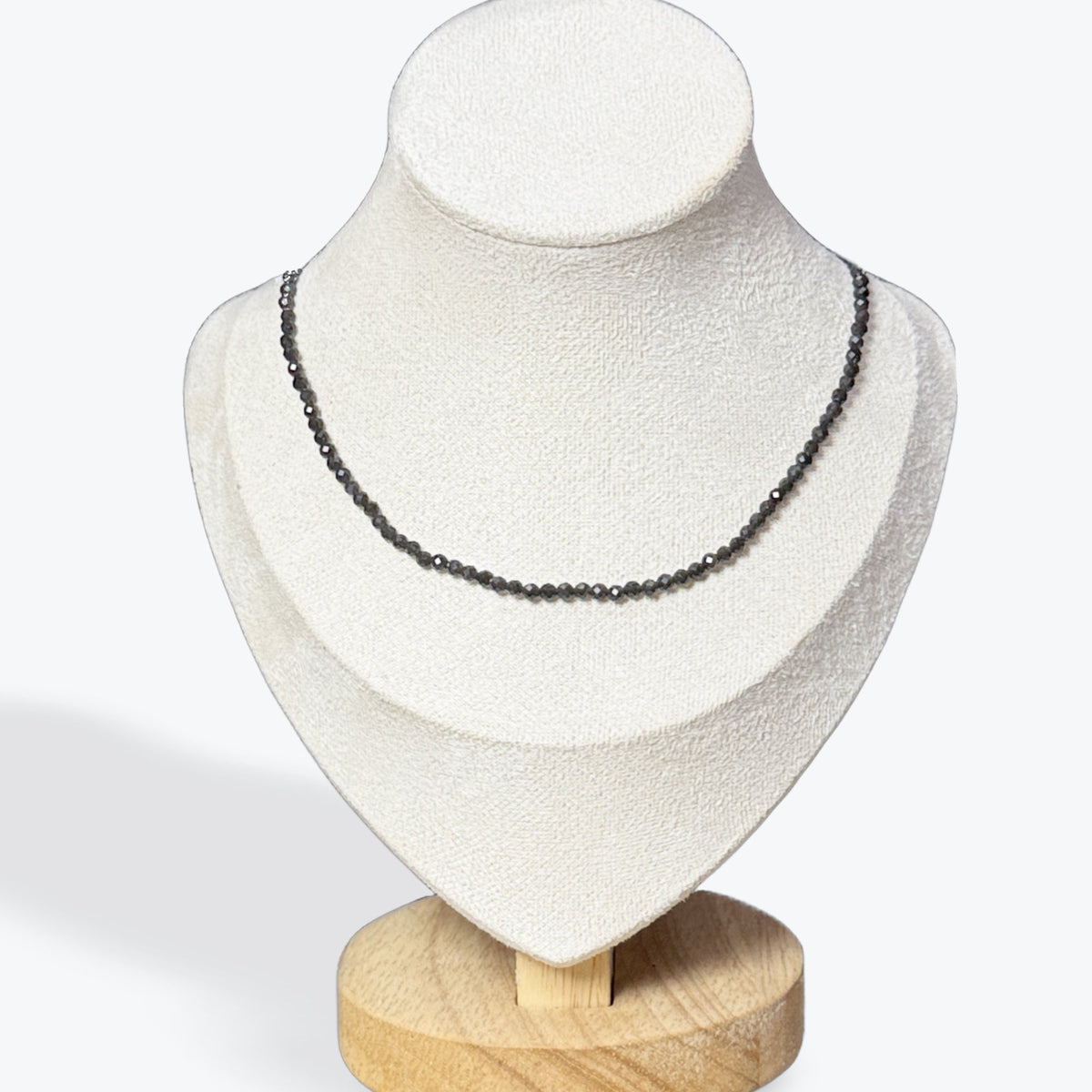 Collier Obsidienne Œil Céleste Facetté – photo 2