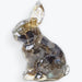 Figurine de lapin en résine Labradorite