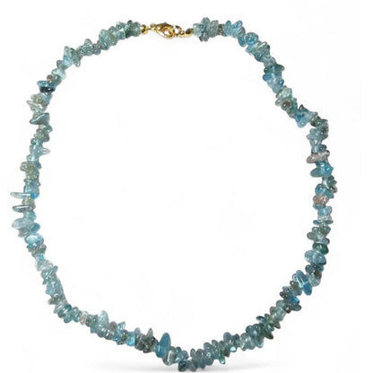 Collier Baroque Chips Pierres Naturelles — 43 cm