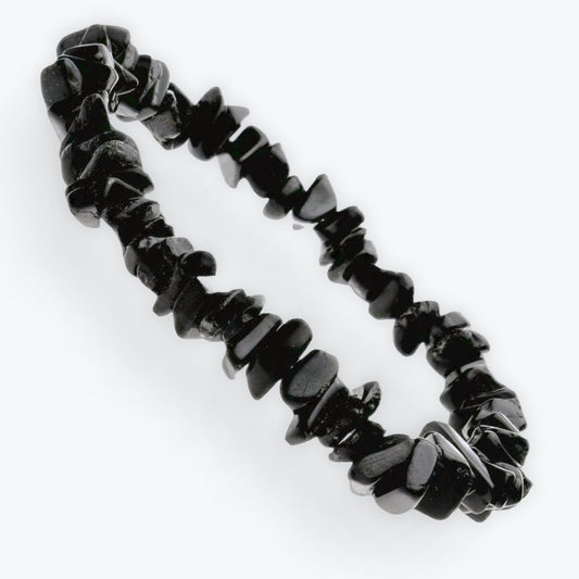 Bracelet baroque de tourmaline noire