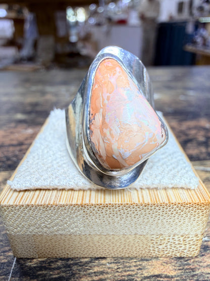 Bague triangulaire Opale
