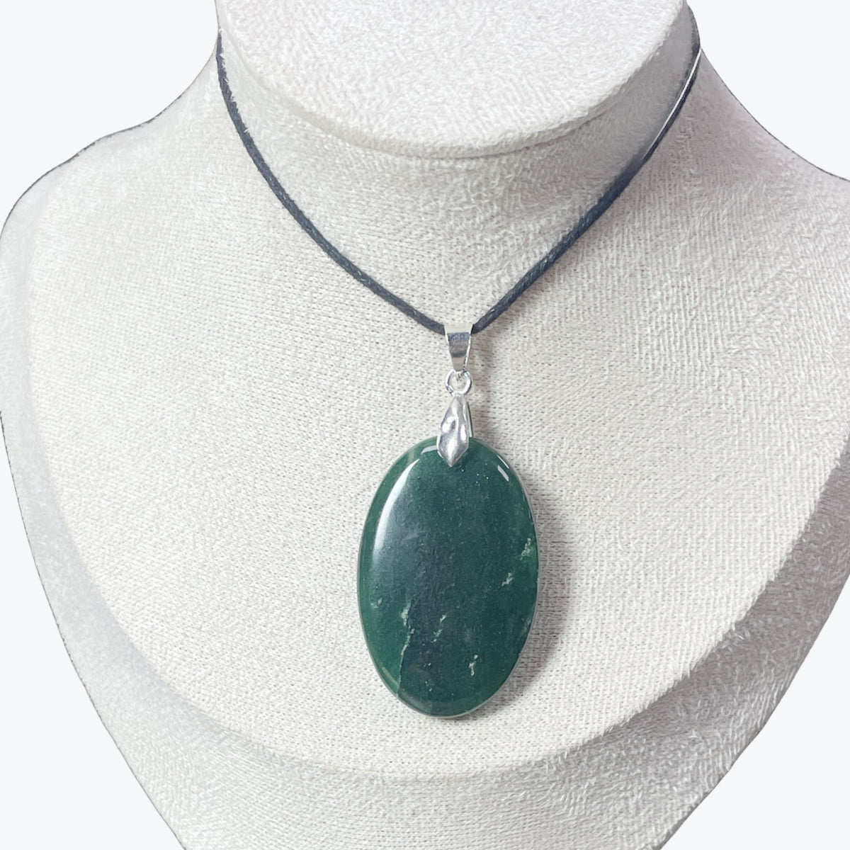 Pendentif Aventurine Verte Ovale – photo 3