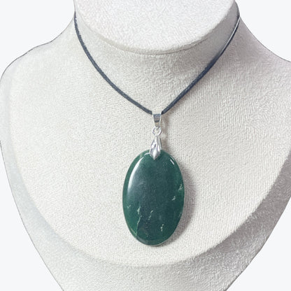 Pendentif Aventurine Verte Ovale – photo 3