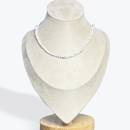 Collier Howlite Facetté – photo 4