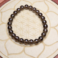 Bracelet en Quartz Fumé - Ancrage et Protection 8mm