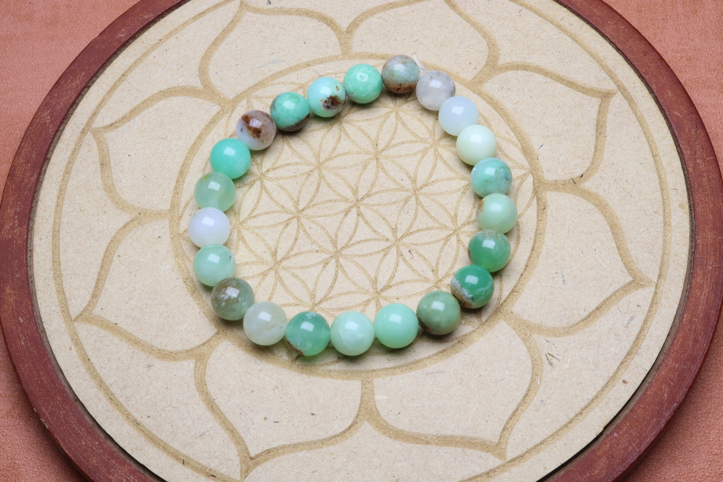 Bracelet en Chrysoprase - Espoir et Renouveau 8mm