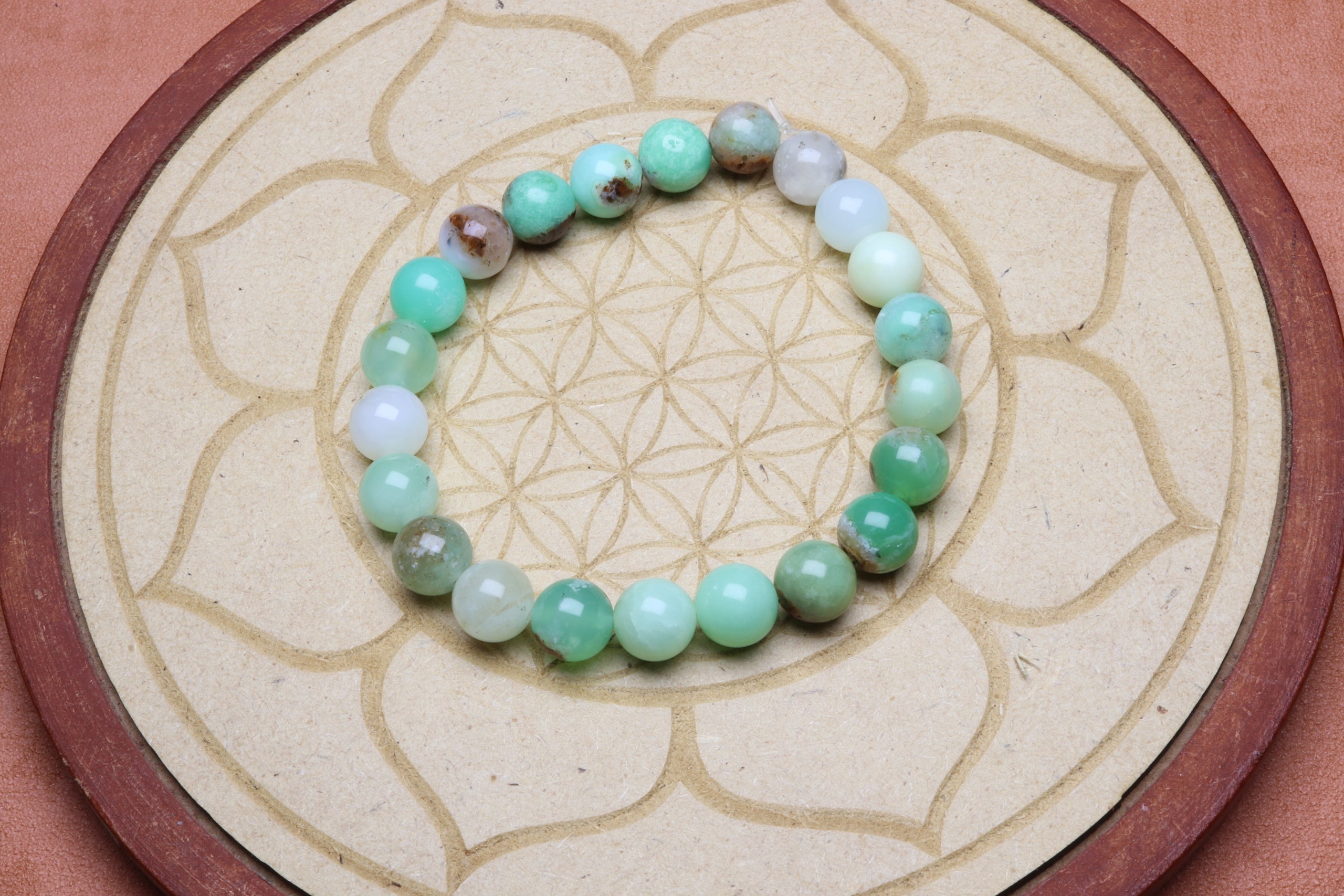 Bracelet en Chrysoprase - Espoir et Renouveau 8mm