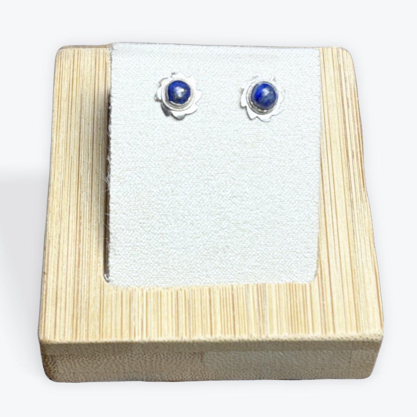 Boucles D’oreilles Lapis Lazuli Puce - 2