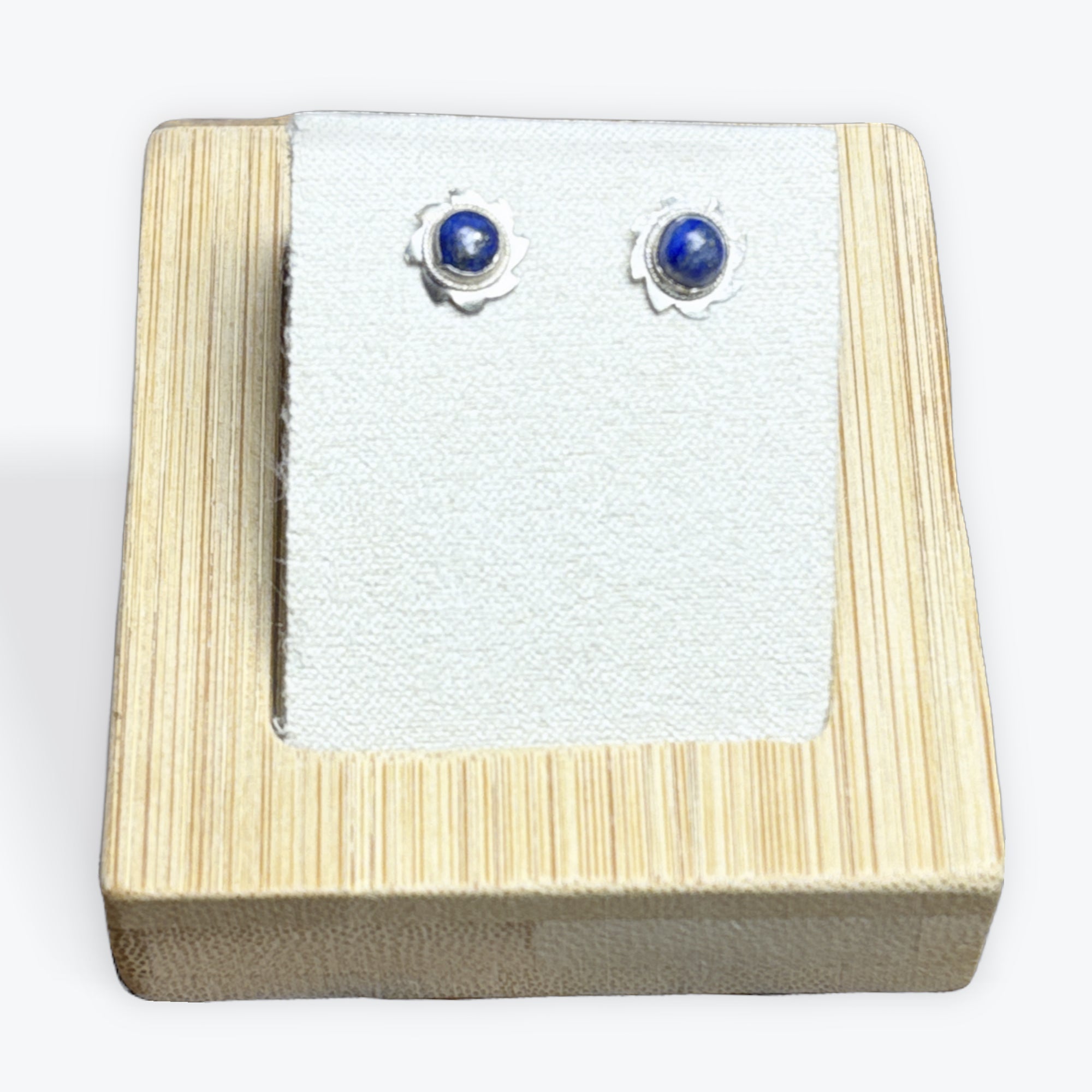 Boucles D’oreilles Lapis Lazuli Puce - 2