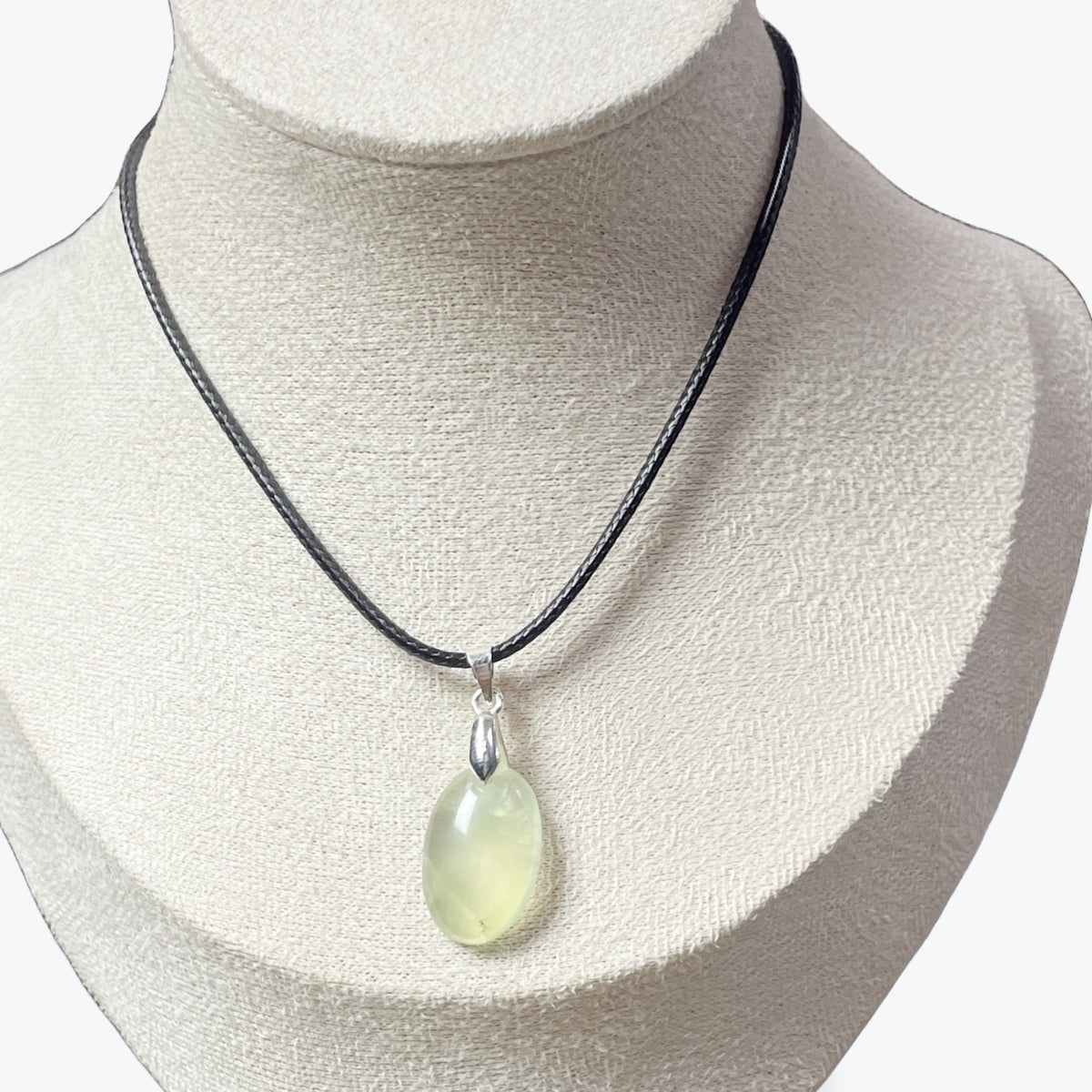 Pendentif Prehnite Ovale