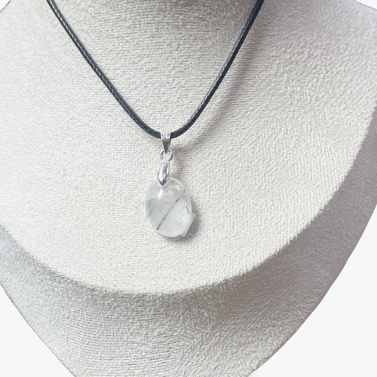 Pendentif Quartz Tourmaline Ovale