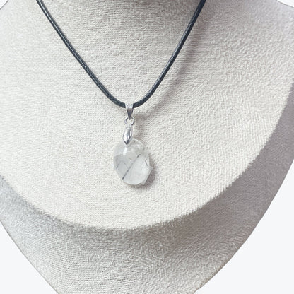 Pendentif Quartz Tourmaline Ovale