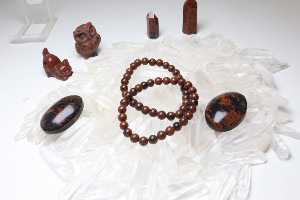 Bracelet Obsidienne Acajou