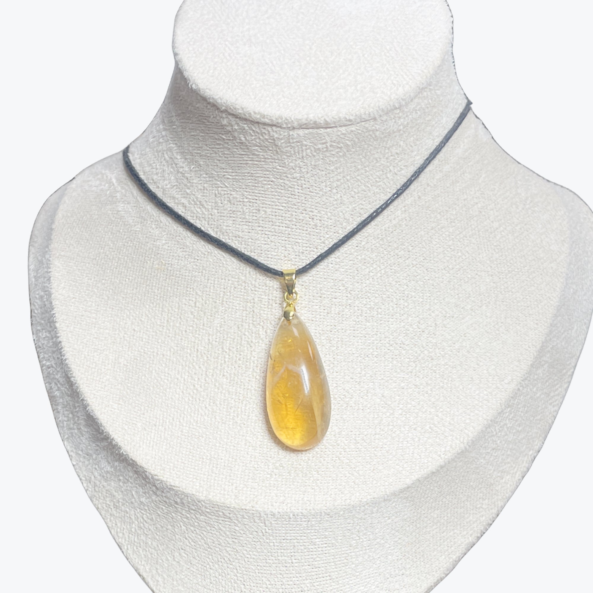 Pendentif citrine goutte