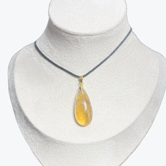 Pendentif citrine goutte