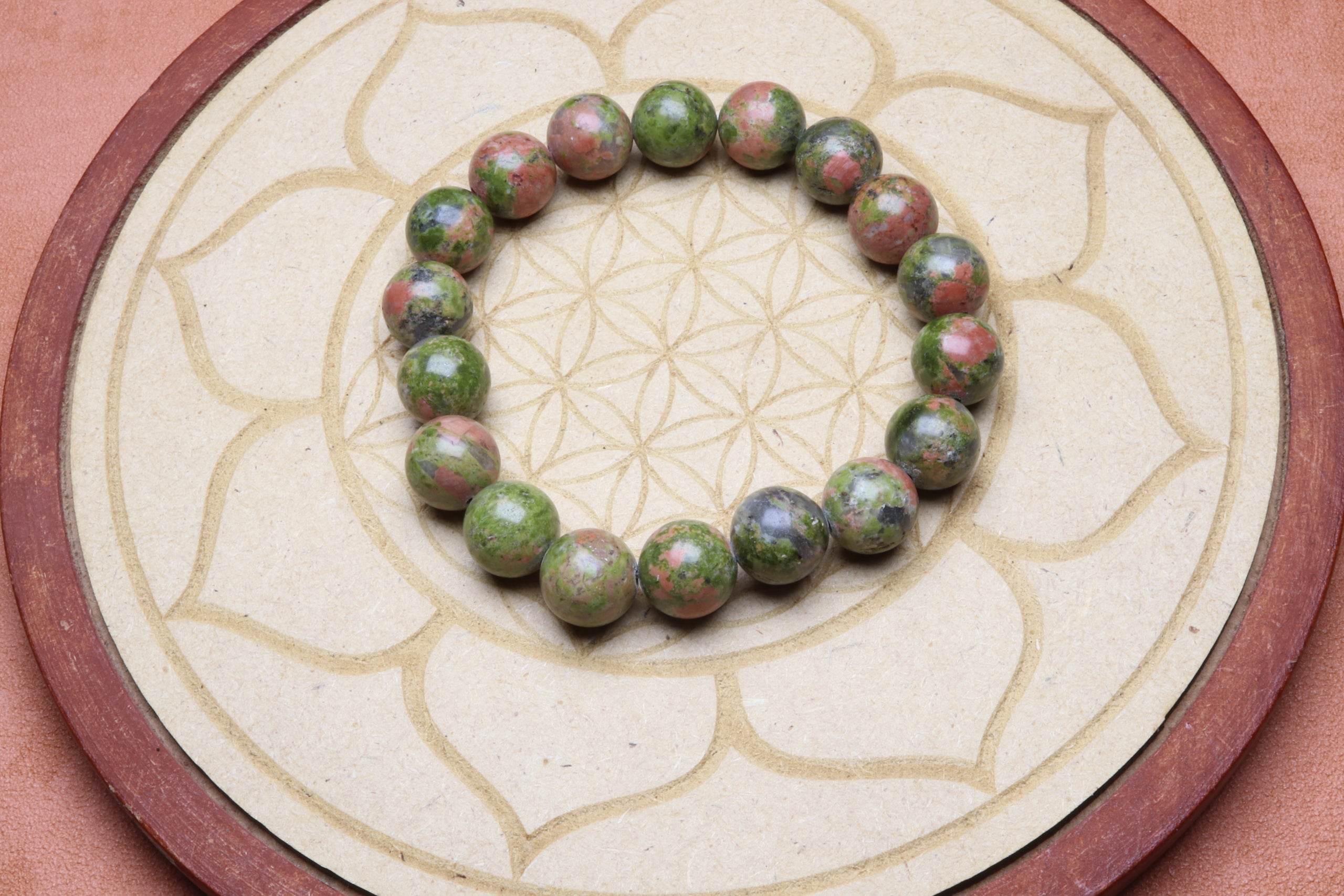 Bracelet en Unakite - Harmonie et Guérison 10mm