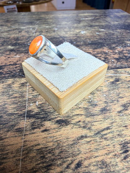 Bague Opale de feu ovale