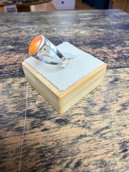 Bague Opale de feu ovale
