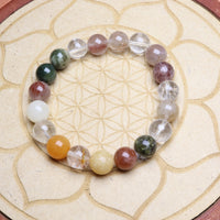 Bracelet en Quartz à Inclusions - Amplification et Purification 10mm