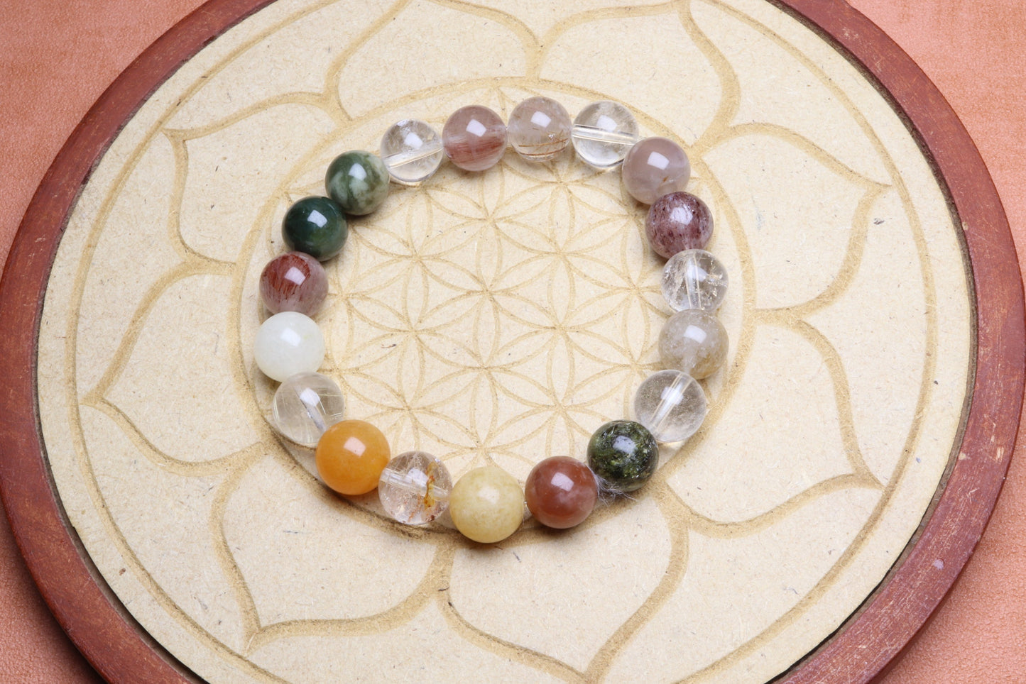Bracelet en Quartz à Inclusions - Amplification et Purification 10mm