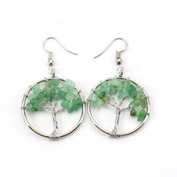 Boucles d’oreilles Arbre de Vie tressée 2x2cm