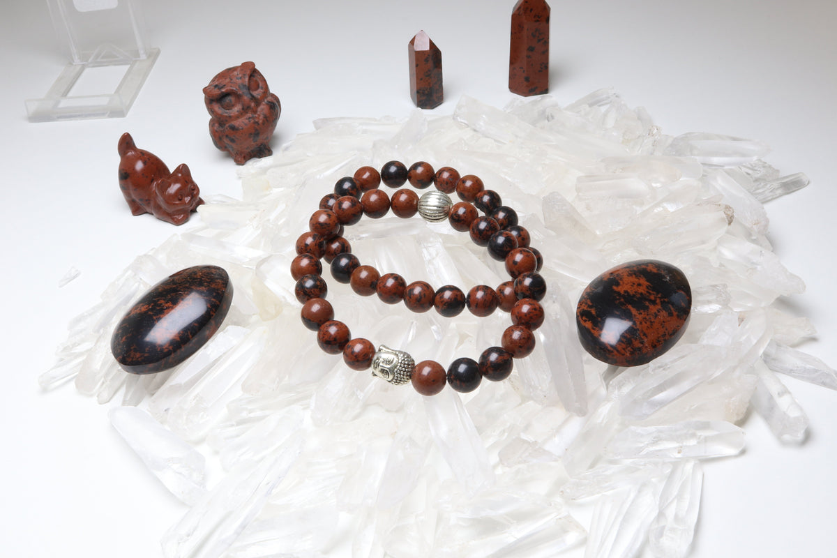 Bracelet Obsidienne Acajou