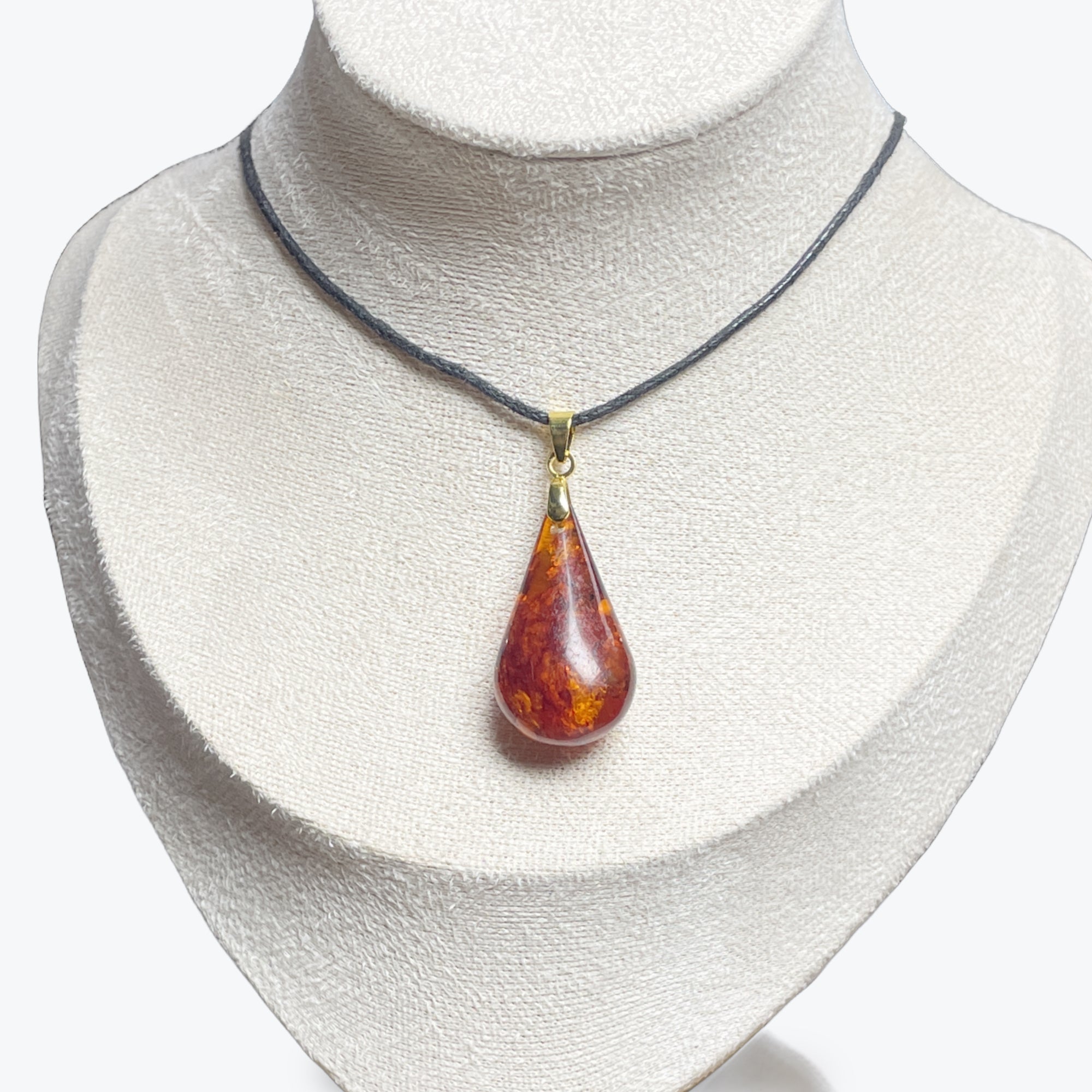 Pendentif Ambre Goutte