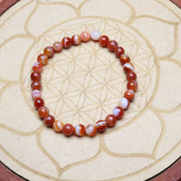 Bracelet en Cornaline - Courage et Vitalité 6mm
