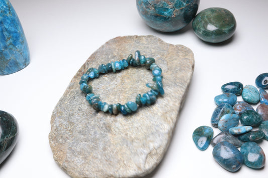 Bracelet Apatite bleu