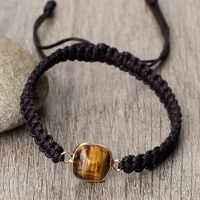 Bracelet Bohème Œil de Tigre 4mm — Fait Main