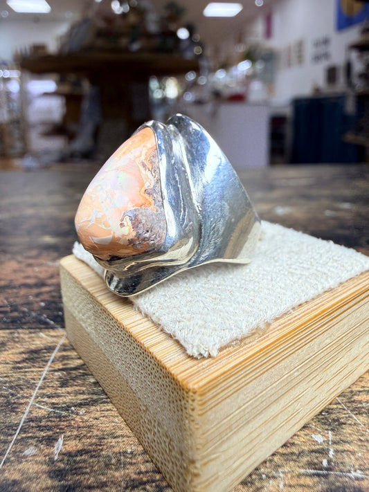 Bague triangulaire Opale