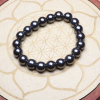 Bracelet en Hématite - Force et Confiance 10mm