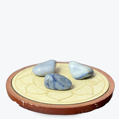 Pierre Roulée Aventurine Bleu