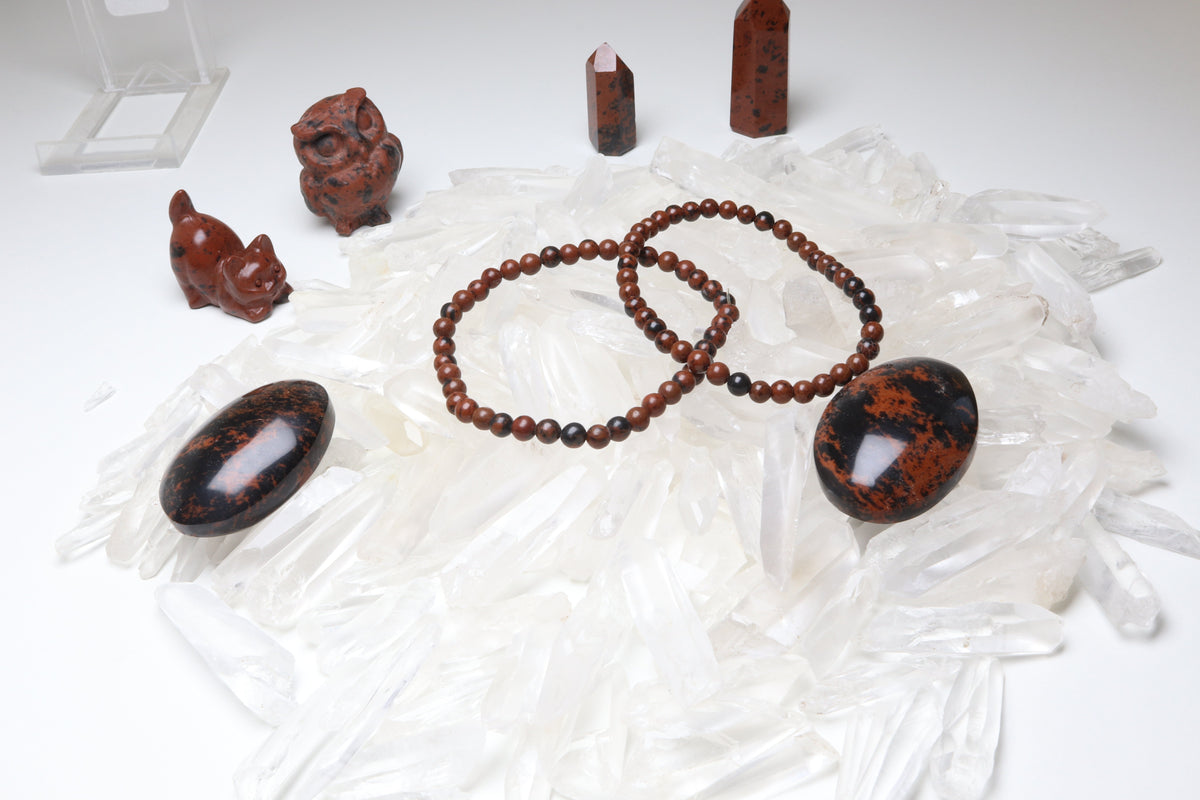 Bracelet Obsidienne Acajou