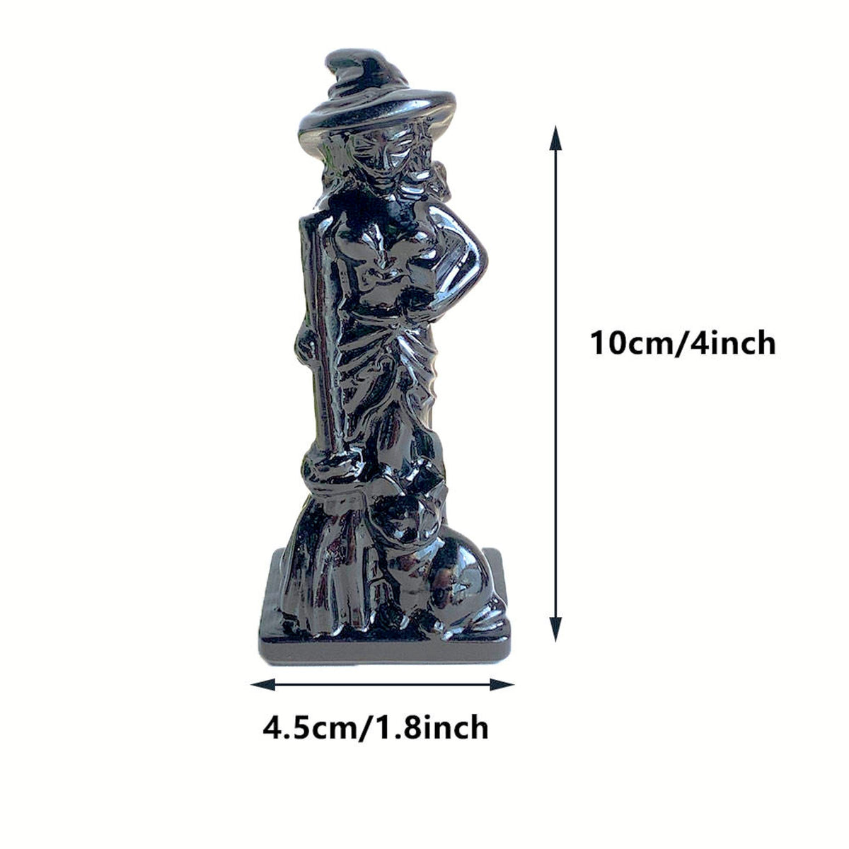 Sculpture Sorcière en Pierre Naturelle – 10 cm – Opale, Sodalite ou Obsidienne – photo 6