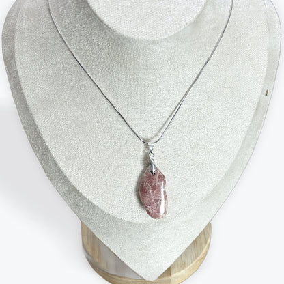 Rhodochrosite roulée - Pendentif