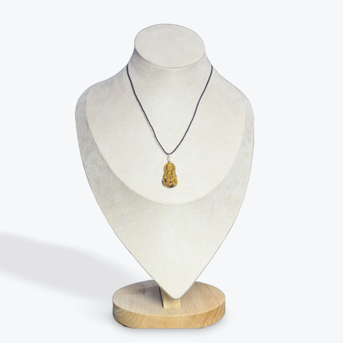 Pendentif Oeil de tigre Bouddha – photo 3