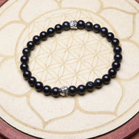 Bracelet d'Obsidienne Œil Céleste - Protection et Clarté 6mm