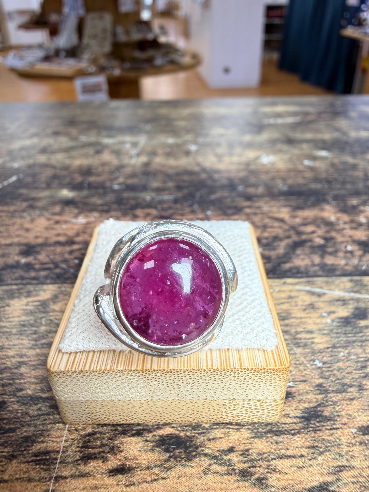 Bague Rubis glassfield ronde