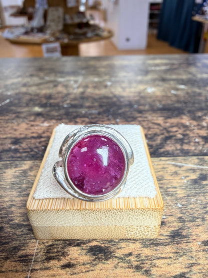 Bague Rubis glassfield ronde