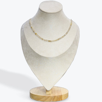Collier Quartz rutile facetté – photo 4