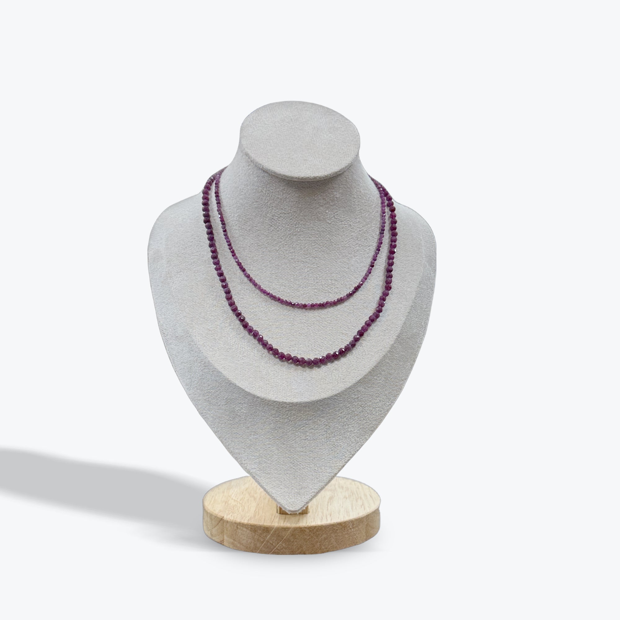 Collier Rubis facetté