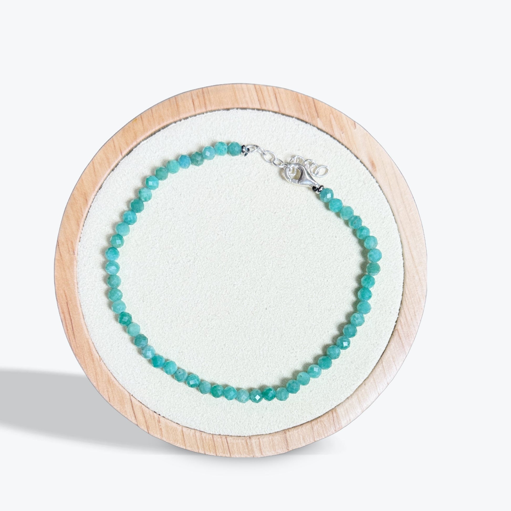 Bracelet Amazonite Facetté - 3mm