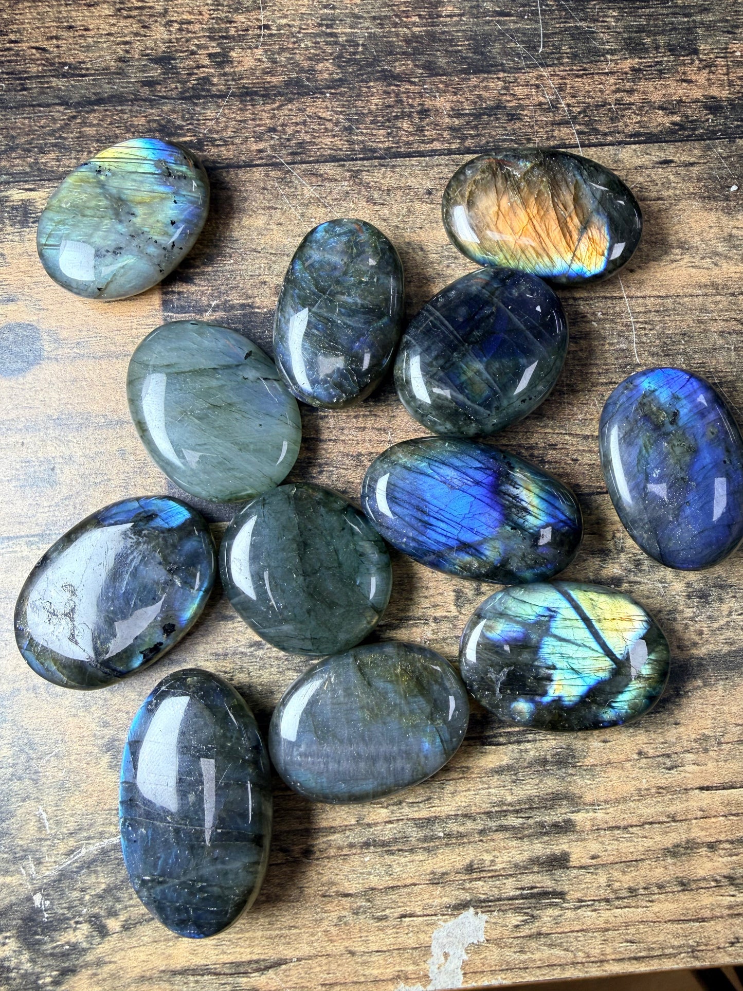 Galets en Labradorite - 30gr - 4,5x3 cm