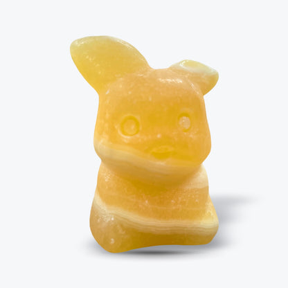 Figurine Pokémon sculptée en Calcite, Aventurine et Onyx Naturels – 5 modèles de 2,5 à 3,5 cm - Pièce unique